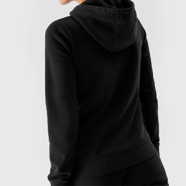 Толстовка для женщин 4F ZIP-UP HOODIE Осень - Зима/ Черный photo 7