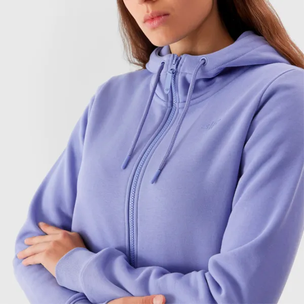 Hanorac pentru femei 4F ZIP-UP HOODIE Toamnă - iarnă/ Navy photo 6