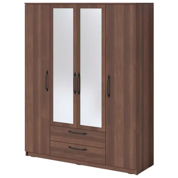 Шкаф Классический Fabrik Home Linia  160 x 50.5см x 200 / ЛДСП / Орех Тёмный photo 2 Шкаф Классический Fabrik Home Linia  160 x 50.5см x 200 / ЛДСП / Орех Тёмный photo 2
