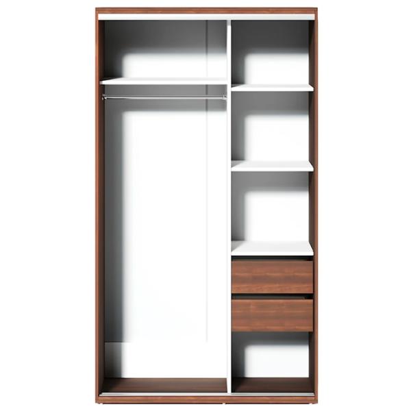 Шкаф Раздвижной Fabrik Home 10926102 120 x 60см x 216 / ЛДСП / Орех Тёмный photo 3