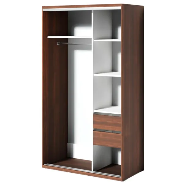 Шкаф Раздвижной Fabrik Home 10926102 120 x 60см x 216 / ЛДСП / Орех Тёмный photo 4