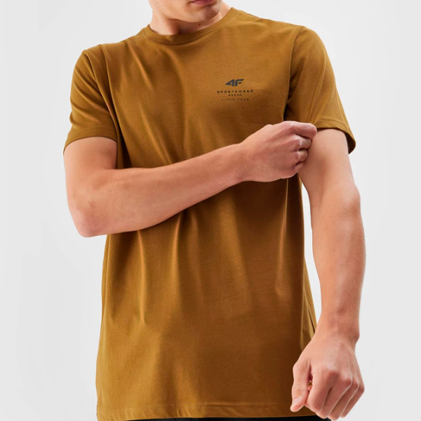 Tricou pentru bărbați 4F 4FAW23TTSHM0875-22S 100% bumbac/ Graphite photo 2