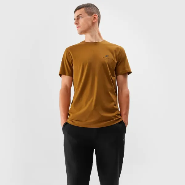 Tricou pentru bărbați 4F 4FAW23TTSHM0875-22S 100% bumbac/ Graphite photo 3