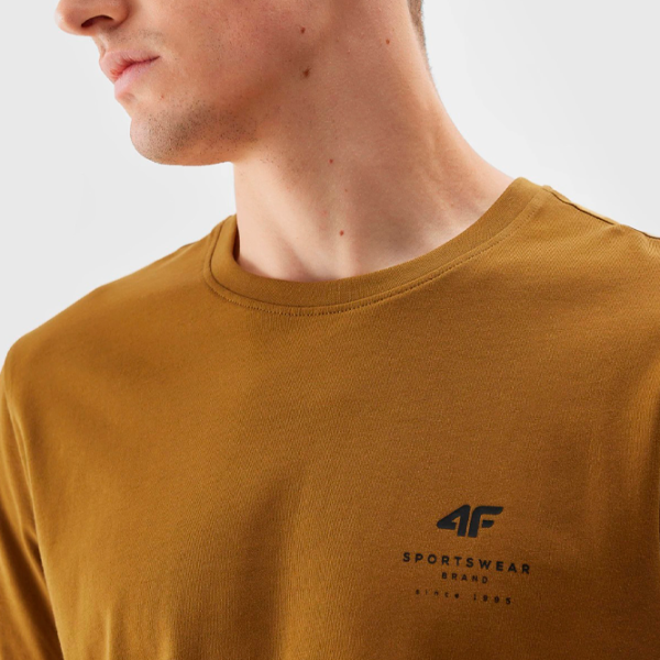 Tricou pentru bărbați 4F 4FAW23TTSHM0875-22S 100% bumbac/ Graphite photo 4