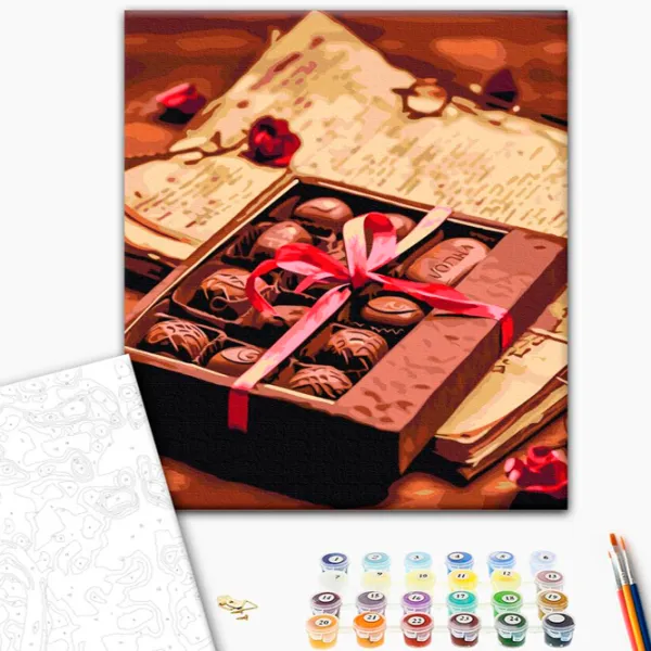 Pictură pe numere BrushMe Declarație de dragoste 50 x 40 cm/ Verticală photo 2