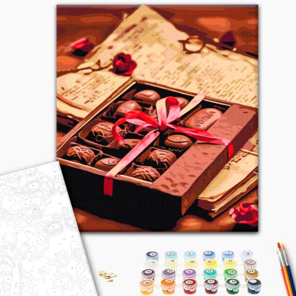 Pictură pe numere BrushMe Declarație de dragoste 50 x 40 cm/ Verticală photo 2