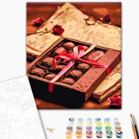 Pictură pe numere BrushMe Declarație de dragoste 50 x 40 cm/ Verticală photo 2