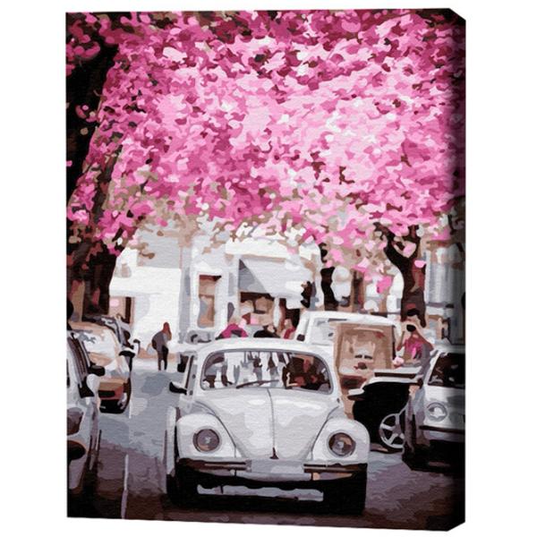 Pictură pe numere BrushMe Primăvara în oraș 50 x 40 cm/ Verticală photo 3