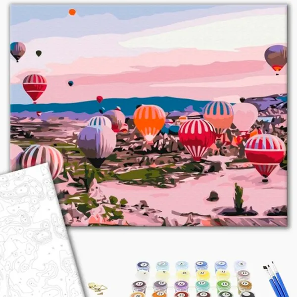 Картина по номерам BrushMe Каппадокия на рассвете 50 x 40 см/ Горизонтальная photo 2