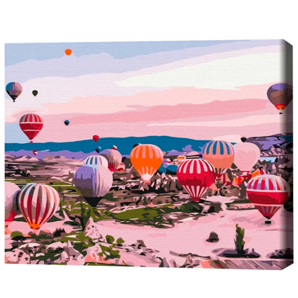 Картина по номерам BrushMe Каппадокия на рассвете 50 x 40 см/ Горизонтальная photo 3