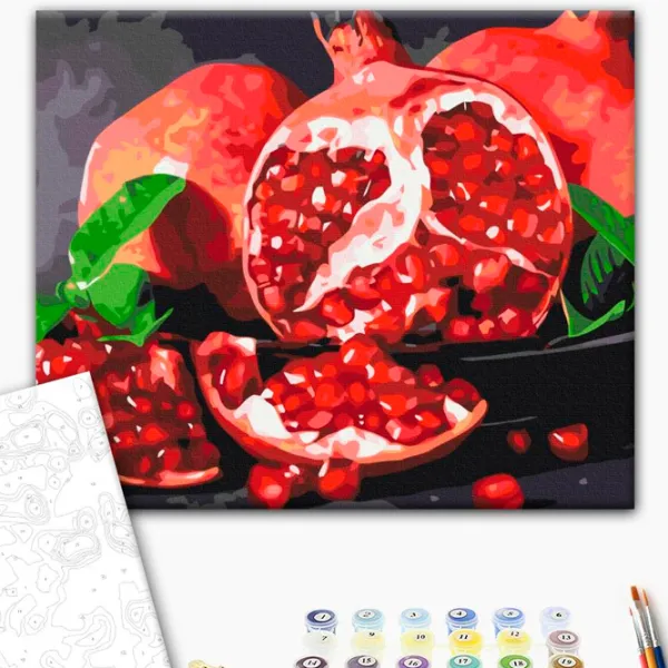 Картина по номерам BrushMe Сочный гранат 50 x 40 см/ Горизонтальная photo 2
