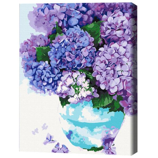 Картина по номерам BrushMe Гортензия в небесном горшке 50 x 40 см/ Вертикальная photo 3
