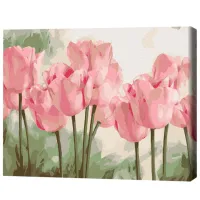 Pictură pe numere BrushMe Lalele delicate 50 x 40 cm/ Orizontală photo 2
