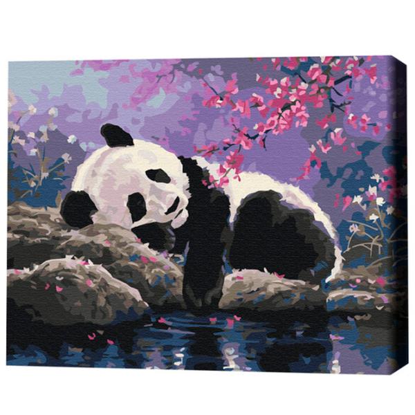 Картина по номерам BrushMe Сладкий сон панды 50 x 40 см/ Горизонтальная photo 3