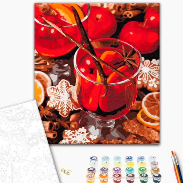 Картина по номерам BrushMe Пряный глинтвейн 50 x 40 см/ Вертикальная photo 2