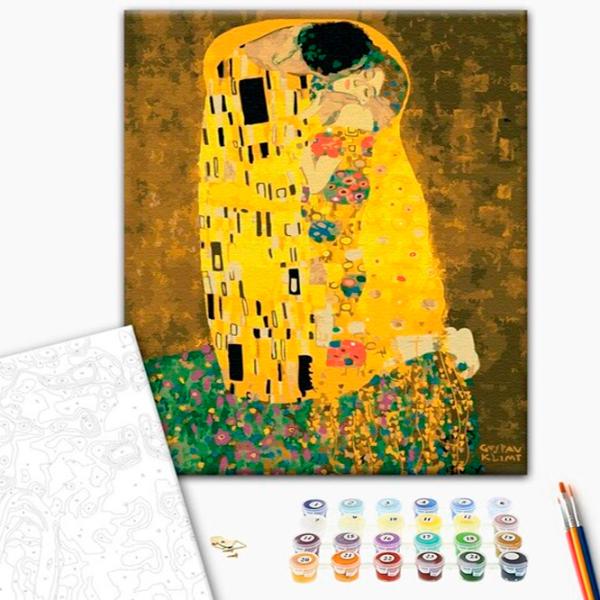 Картина по номерам BrushMe Поцелуй Густава Климта 50 x 40 см/ Вертикальная photo 2 Картина по номерам BrushMe Поцелуй Густава Климта 50 x 40 см/ Вертикальная photo 2