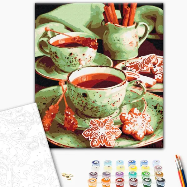 Картина по номерам BrushMe Мятные пряники 50 x 40 см/ Вертикальная photo 2