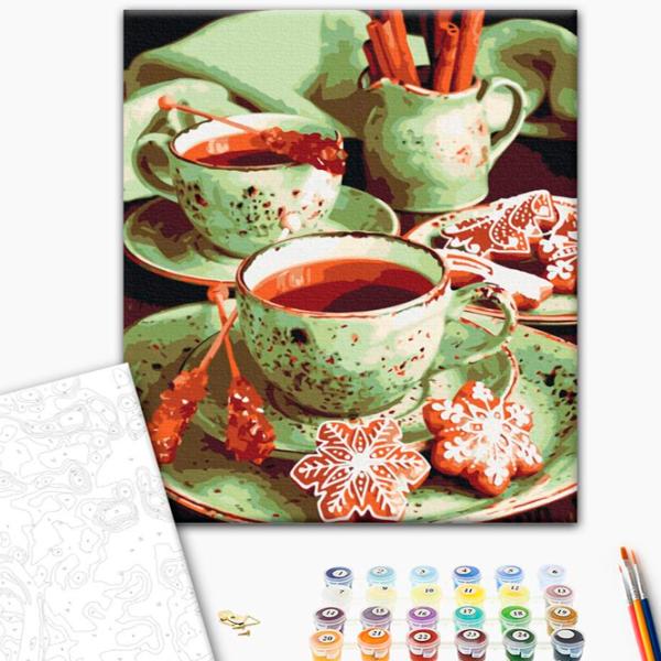 Картина по номерам BrushMe Мятные пряники 50 x 40 см/ Вертикальная photo 2