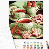 Pictură pe numere BrushMe Turte dulci 50 x 40 cm/ Verticală photo 2