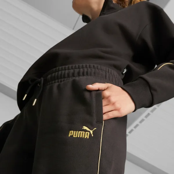 Спортивные брюки для женщин Puma Ess+ Minimal Gold Sweatpants Fl XS/ Черный photo 5