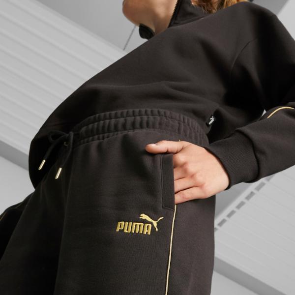 Спортивные брюки для женщин Puma Ess+ Minimal Gold Sweatpants Fl S/ Черный photo 5