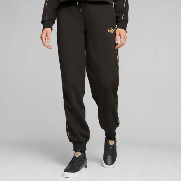 Спортивные брюки для женщин Puma Ess+ Minimal Gold Sweatpants Fl S/ Черный photo 6