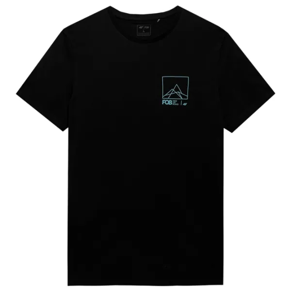 Футболка для мужчин 4F 4FAW23TTSHM0894-20S 100% хлопок/ Черный photo 5