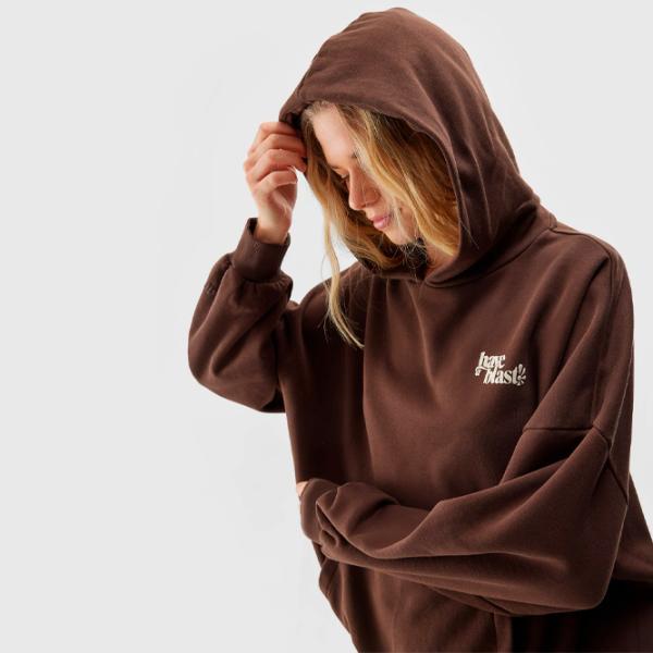Hanorac pentru femei 4F PULLOVER HOODIE Toamnă - iarnă/ Brown photo 2