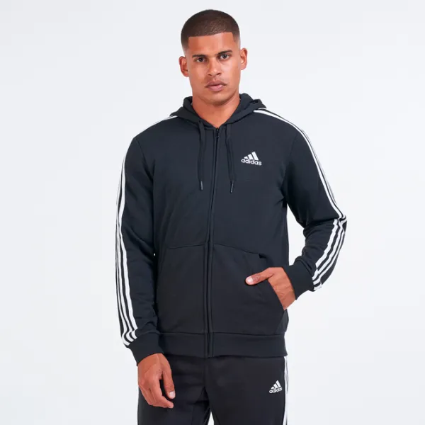 Hanorac pentru bărbați Adidas Essentials French Terry Drept/ Black photo 2