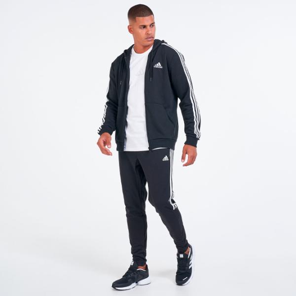 Hanorac pentru bărbați Adidas Essentials French Terry Drept/ Black photo 4