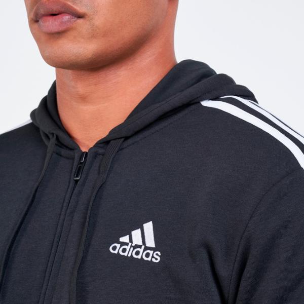 Hanorac pentru bărbați Adidas Essentials French Terry Drept/ Black photo 5