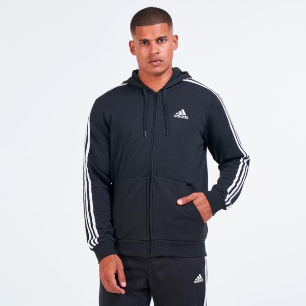 Hanorac pentru bărbați Adidas Essentials French Terry Drept/ Black photo 2