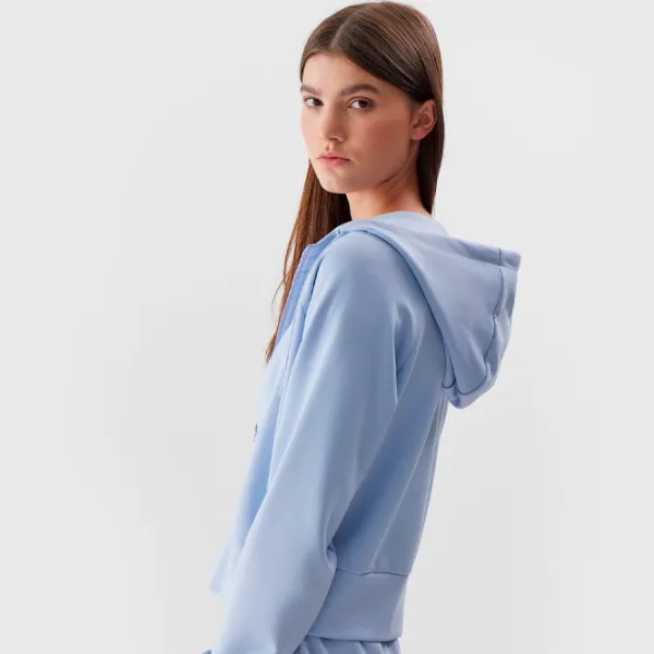 Толстовка для женщин 4F CROP-TOP HOODIE Осень - Зима/ Фиолетовый photo 5