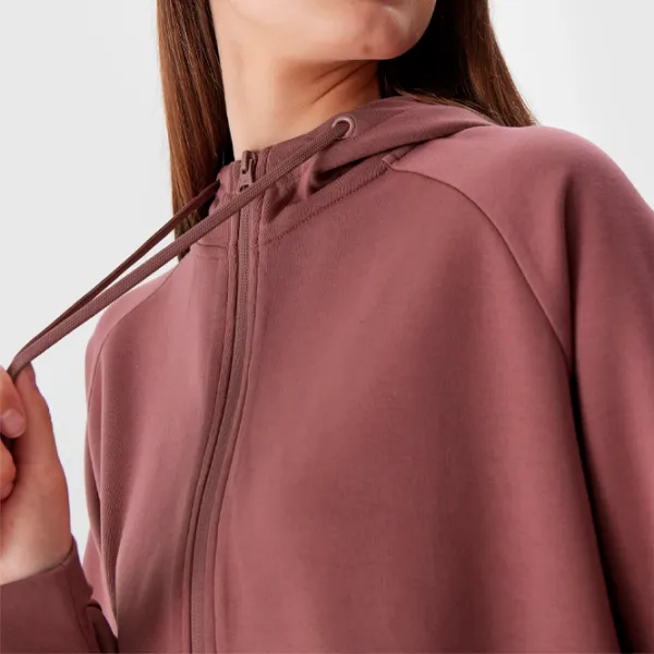 Толстовка для женщин 4F CROP-TOP HOODIE Осень - Зима/ Красный photo 6