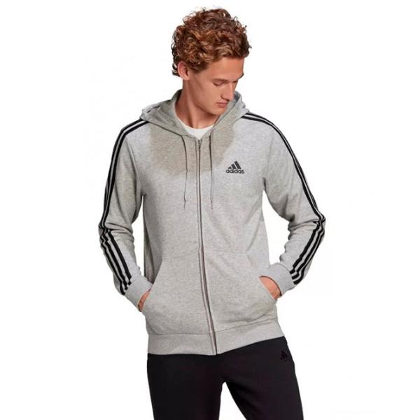 Hanorac pentru bărbați Adidas Essentials French Terry Drept/ Gray photo 2