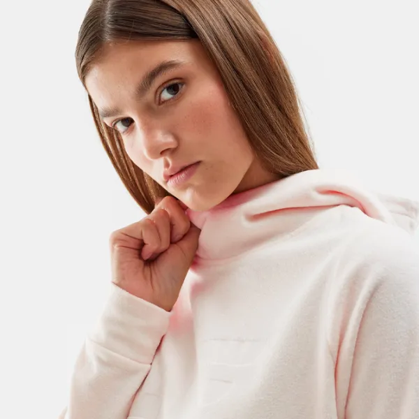 Hanorac pentru femei 4F REGULAR HOODED FLEECE Toamnă - iarnă/ Beige photo 5