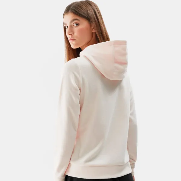 Hanorac pentru femei 4F REGULAR HOODED FLEECE Toamnă - iarnă/ Beige photo 6