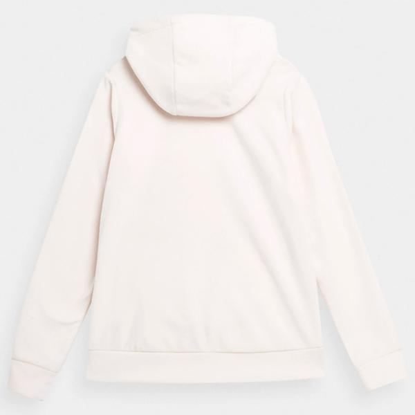 Hanorac pentru femei 4F REGULAR HOODED FLEECE Toamnă - iarnă/ Beige photo 2