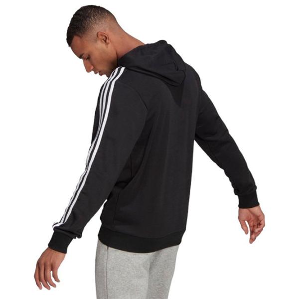 Толстовка для мужчин Adidas Essentials 3 Stripes French Terry Прямой/ Черный photo 3