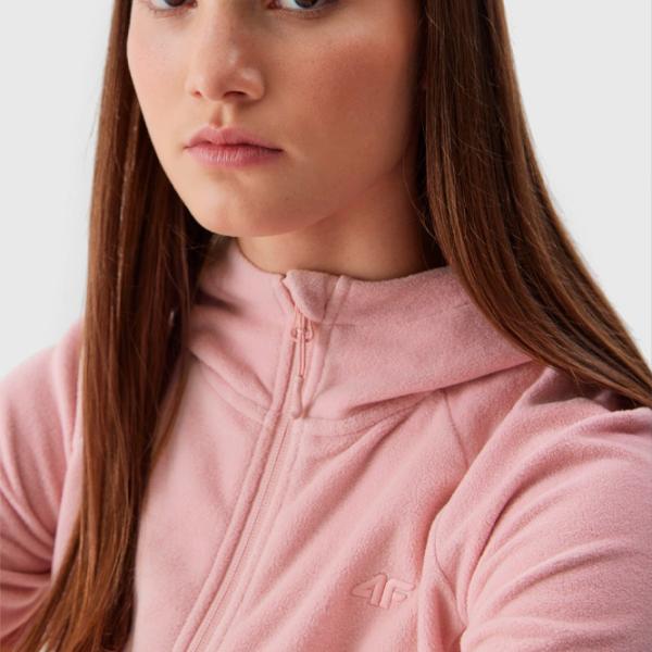 Толстовка для женщин 4F REGULAR HOODED FLEECE Осень - Зима/ Розовый photo 6