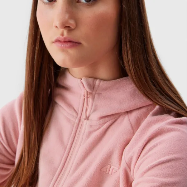 Толстовка для женщин 4F REGULAR HOODED FLEECE Осень - Зима/ Розовый photo 6