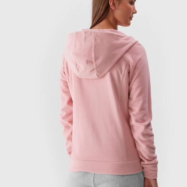 Толстовка для женщин 4F REGULAR HOODED FLEECE Осень - Зима/ Розовый photo 7