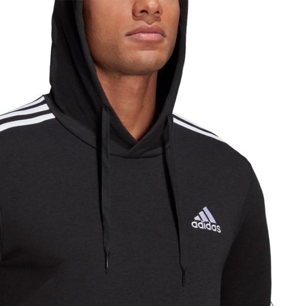 Толстовка для мужчин Adidas Essentials 3 Stripes French Terry Прямой/ Черный photo 6