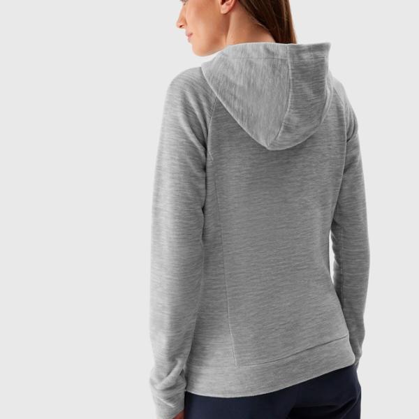 Толстовка для женщин 4F REGULAR HOODED FLEECE Осень - Зима/ Серый photo 6