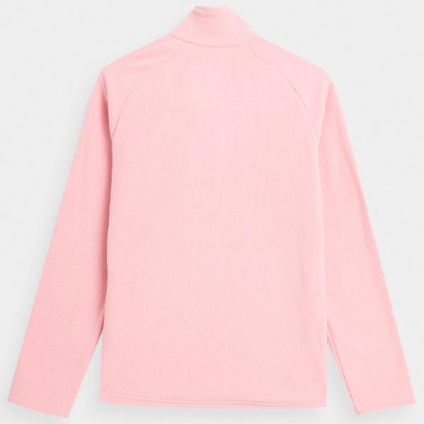 Hanorac pentru femei 4F REGULAR FLEECE WITH STAND-UP COLLAR Toamnă - iarnă/ Pink photo 2