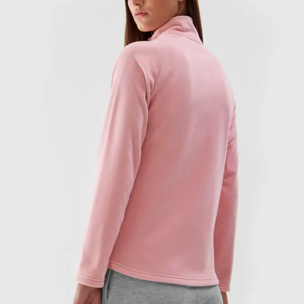 Толстовка для женщин 4F REGULAR FLEECE WITH STAND-UP COLLAR Осень - Зима/ Розовый photo 5