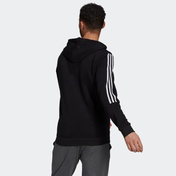 Hanorac pentru bărbați Adidas Fleece Cut 3S Full Zip Drept/ Black photo 3