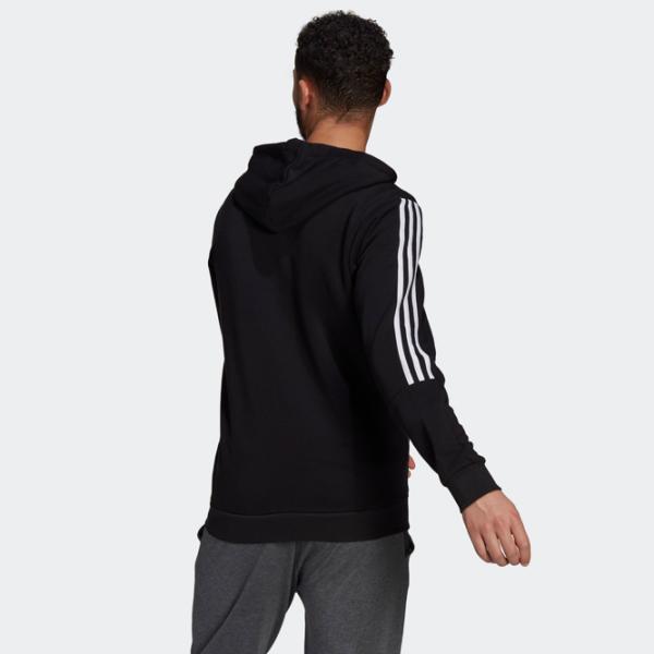 Hanorac pentru bărbați Adidas Fleece Cut 3S Full Zip Drept/ Black photo 3