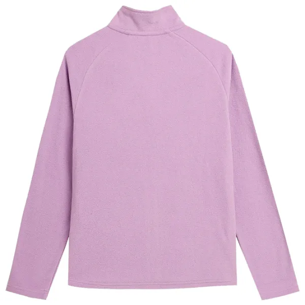 Hanorac pentru femei 4F REGULAR FLEECE WITH STAND-UP COLLAR Toamnă - iarnă/ Violet photo 2