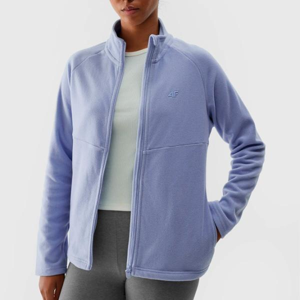 Hanorac pentru femei 4F REGULAR FLEECE WITH STAND-UP COLLAR Toamnă - iarnă/ Navy photo 6
